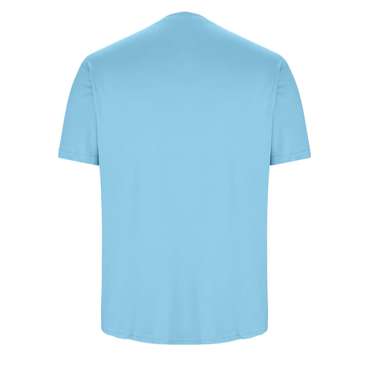 Men’s Light Blue Dry-Fit Short Sleeve Sport Shirt – Quick-Dry Athletic Workout T-Shirt